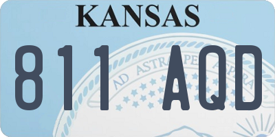 KS license plate 811AQD