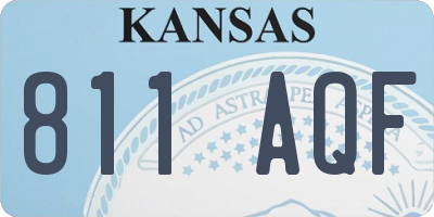 KS license plate 811AQF