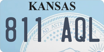 KS license plate 811AQL