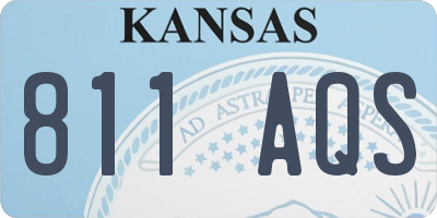 KS license plate 811AQS