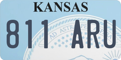 KS license plate 811ARU