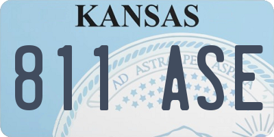 KS license plate 811ASE