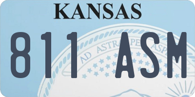KS license plate 811ASM