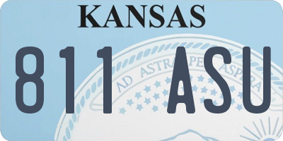 KS license plate 811ASU