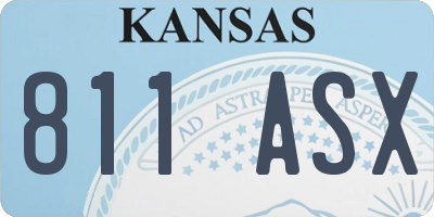KS license plate 811ASX
