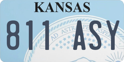 KS license plate 811ASY