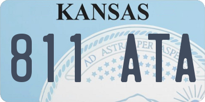 KS license plate 811ATA