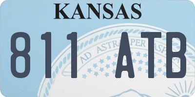 KS license plate 811ATB