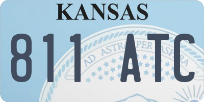 KS license plate 811ATC
