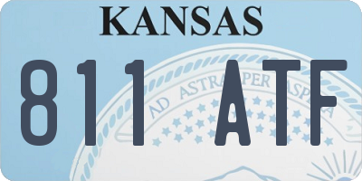 KS license plate 811ATF