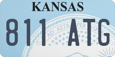 KS license plate 811ATG