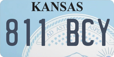 KS license plate 811BCY