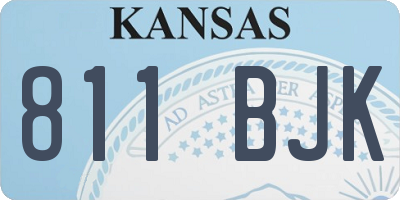 KS license plate 811BJK