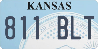 KS license plate 811BLT