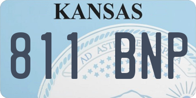 KS license plate 811BNP