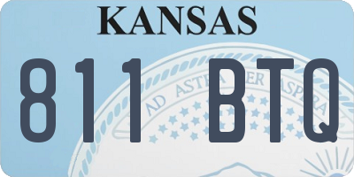 KS license plate 811BTQ
