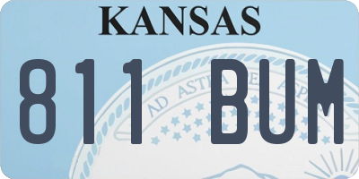 KS license plate 811BUM