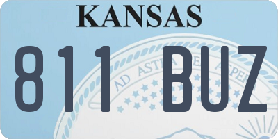 KS license plate 811BUZ