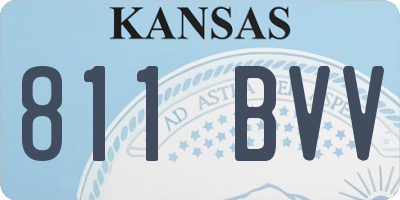 KS license plate 811BVV