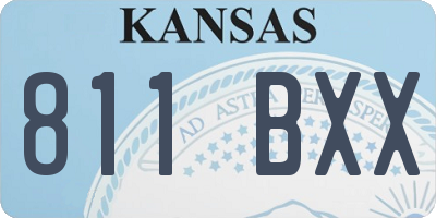 KS license plate 811BXX