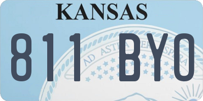 KS license plate 811BYO