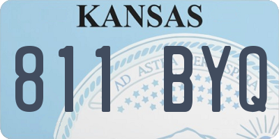 KS license plate 811BYQ
