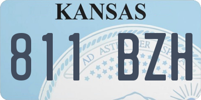 KS license plate 811BZH