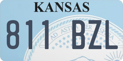 KS license plate 811BZL