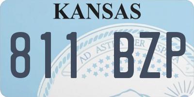 KS license plate 811BZP
