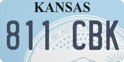 KS license plate 811CBK