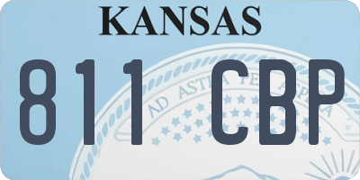 KS license plate 811CBP