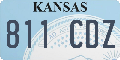 KS license plate 811CDZ