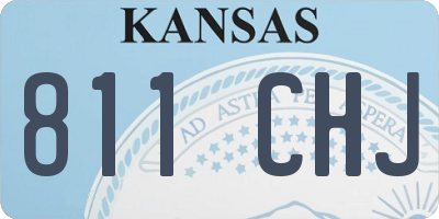 KS license plate 811CHJ
