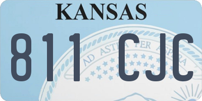KS license plate 811CJC