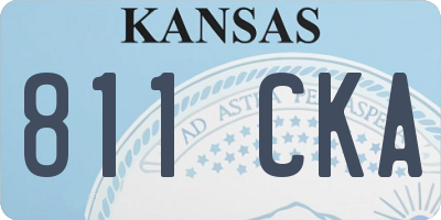 KS license plate 811CKA
