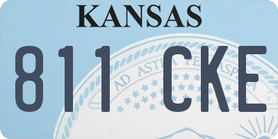 KS license plate 811CKE