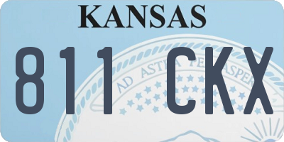 KS license plate 811CKX
