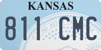 KS license plate 811CMC