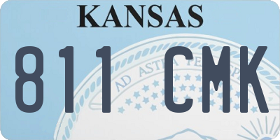 KS license plate 811CMK