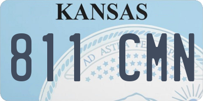 KS license plate 811CMN