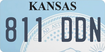 KS license plate 811DDN