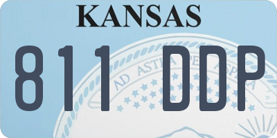 KS license plate 811DDP