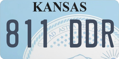 KS license plate 811DDR