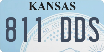 KS license plate 811DDS