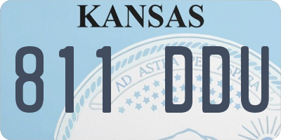 KS license plate 811DDU