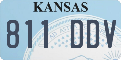 KS license plate 811DDV
