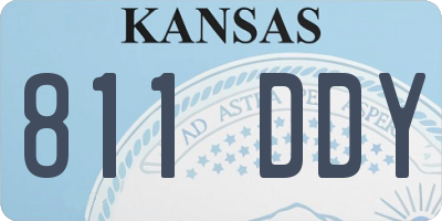 KS license plate 811DDY