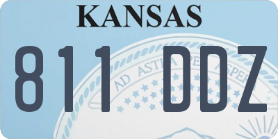 KS license plate 811DDZ