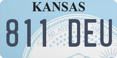 KS license plate 811DEU