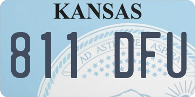 KS license plate 811DFU